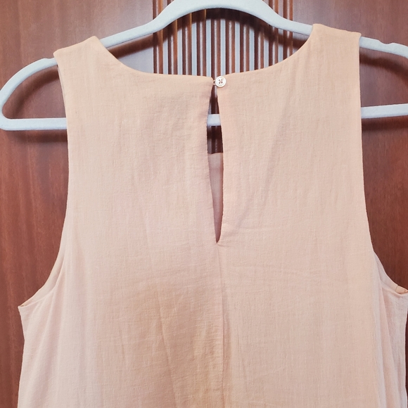 Pink/peach midi summer dress - Picture 3 of 4